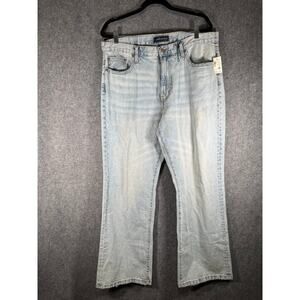 Aeropostale Jeans Women 16 R Blue Light Wash Denim Boyfriend Flare Relaxed Baggy